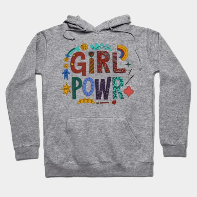 Grl-pwr Hoodie by WordsOfVictor